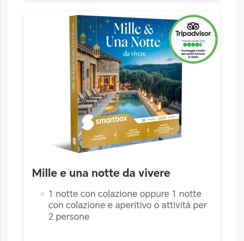 Smartbox cofanetto mille e - -,